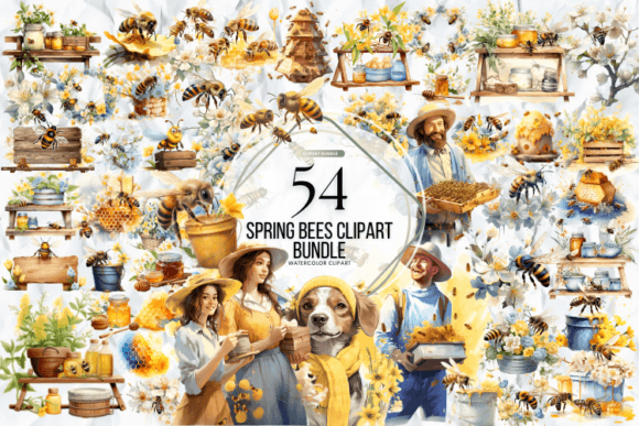 Spring-Bees-Clipart - Spring-Bees-Clipart.png